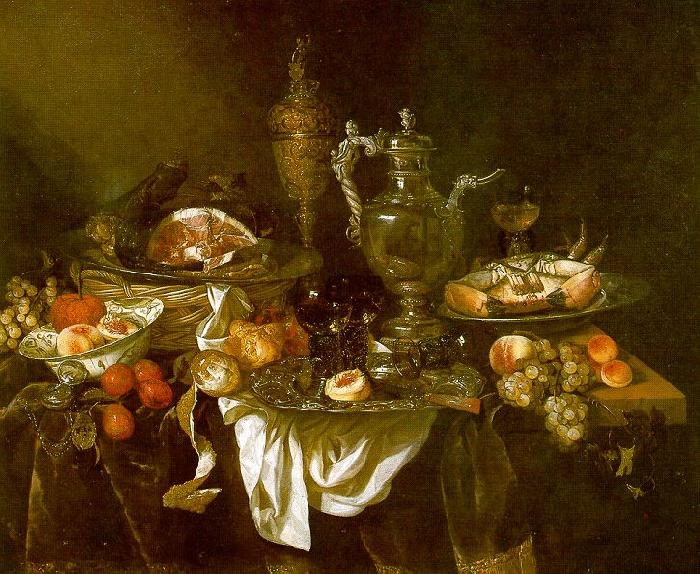 Abraham Hendrickz van Beyeren Banquet Still Life Germany oil painting art